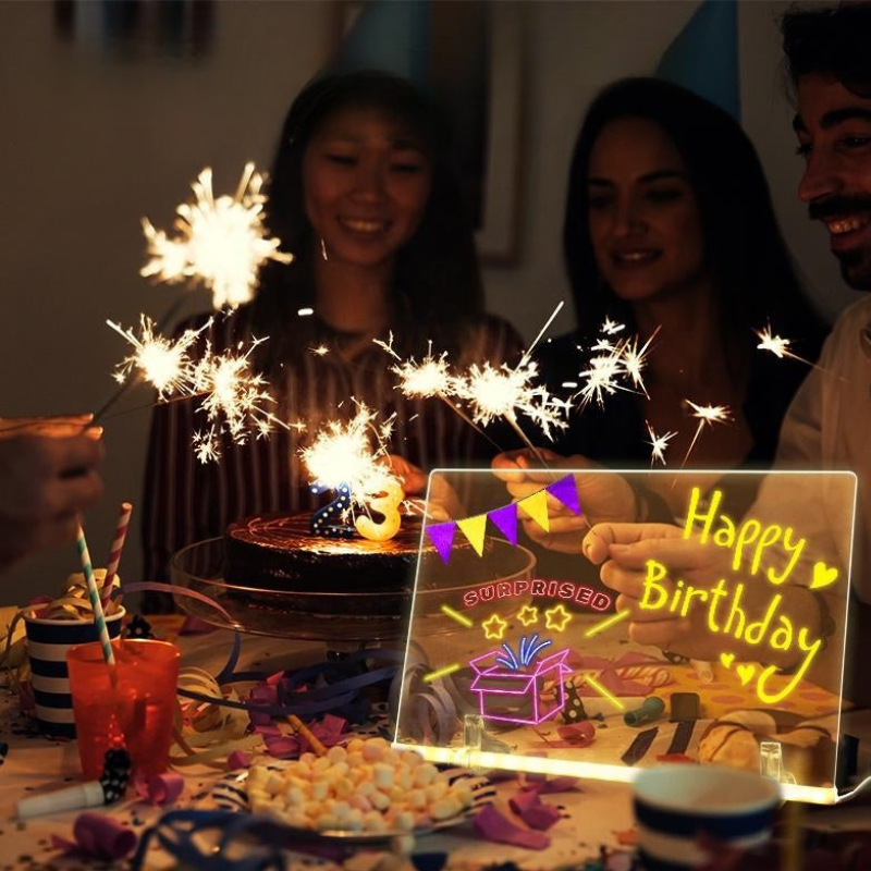 Tablero de Luz LED de Acrílico, Iluminado con LED, Tableta Ultra Delgada para Dibujar y Escribir