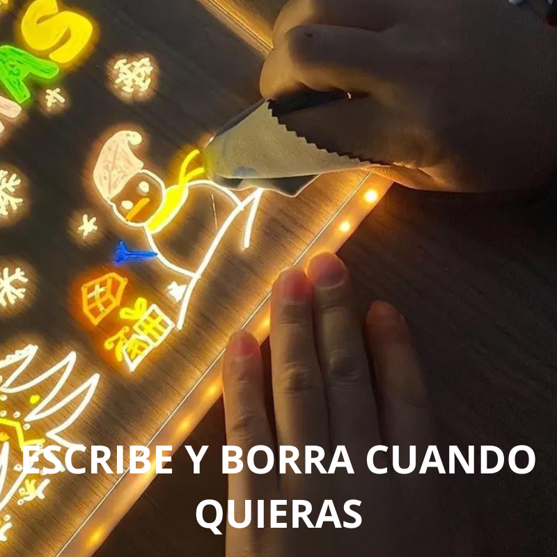 Tablero de Luz LED de Acrílico, Iluminado con LED, Tableta Ultra Delgada para Dibujar y Escribir